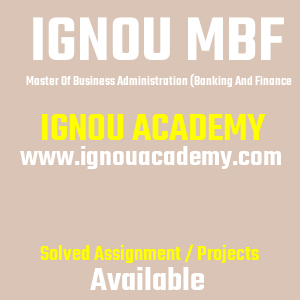 IGNOU MBF SOLVED ASSIGNMENT 2025 2026